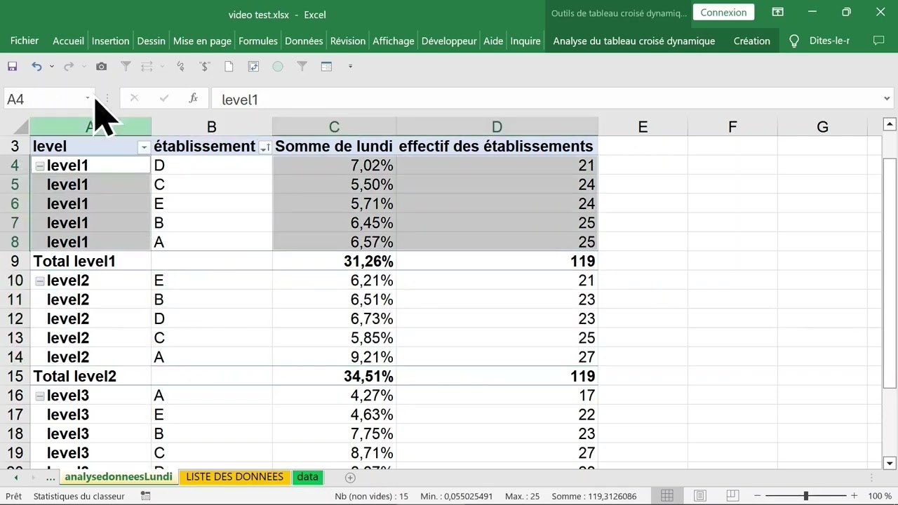 FORMATION EXCEL Comment générer des rapports avec des tableaux croisés dynamiques