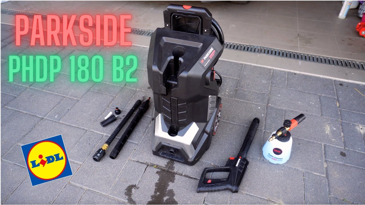 How strong is the professional Parkside PHDP 180 B2 pressure washer?