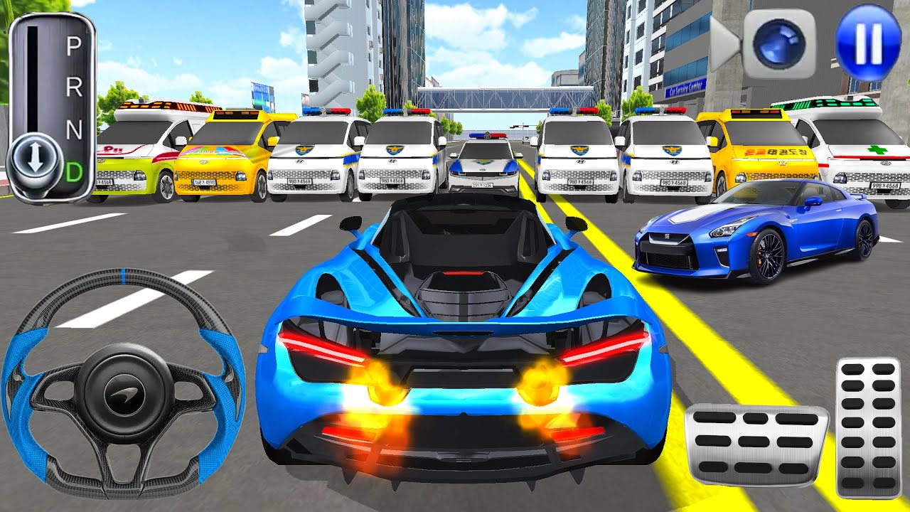 Toady I driving new maclarin tuned car with flame exhaust- 3d car driving games 2026 - android games