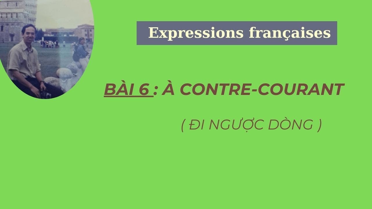 Expressions françaises- Bài 6 : À contre-courant ( Đi ngược dòng )