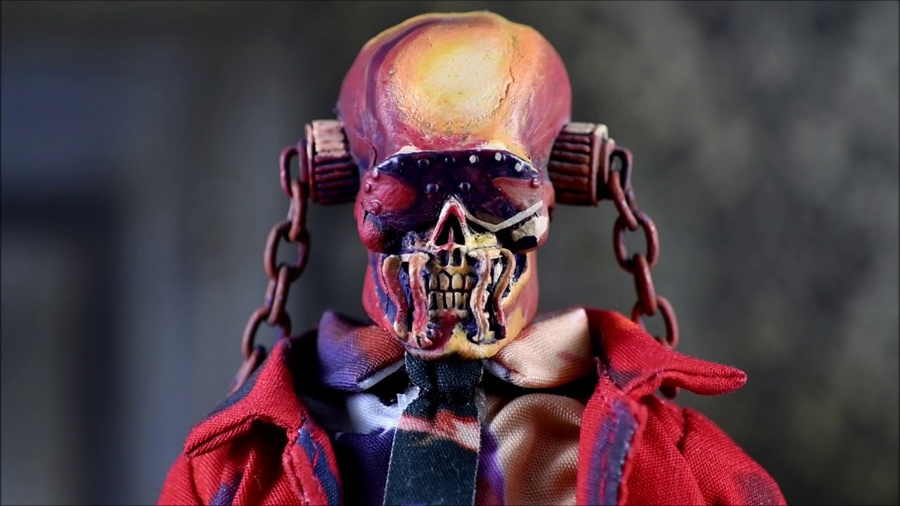 NECA MegaDeth Vic Rattlehead figure Review Retro Mego Dave Mustaine