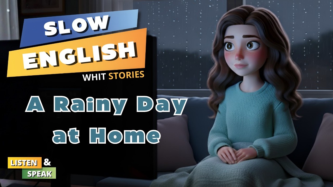 A Rainy Day at Home 🌧️ | Learn English with a Daily Life Story I Slow Englihs