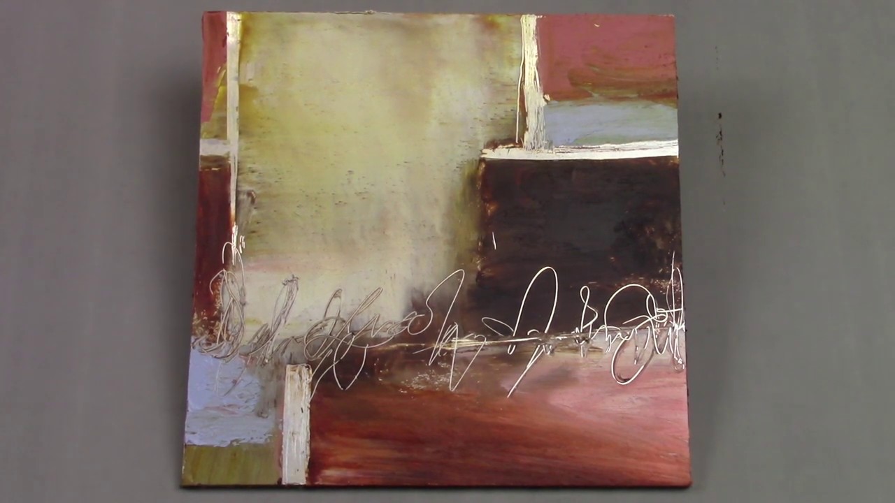 Abstract Art-Quick Demo of AlumaComp Panel with Cold Wax & Oil