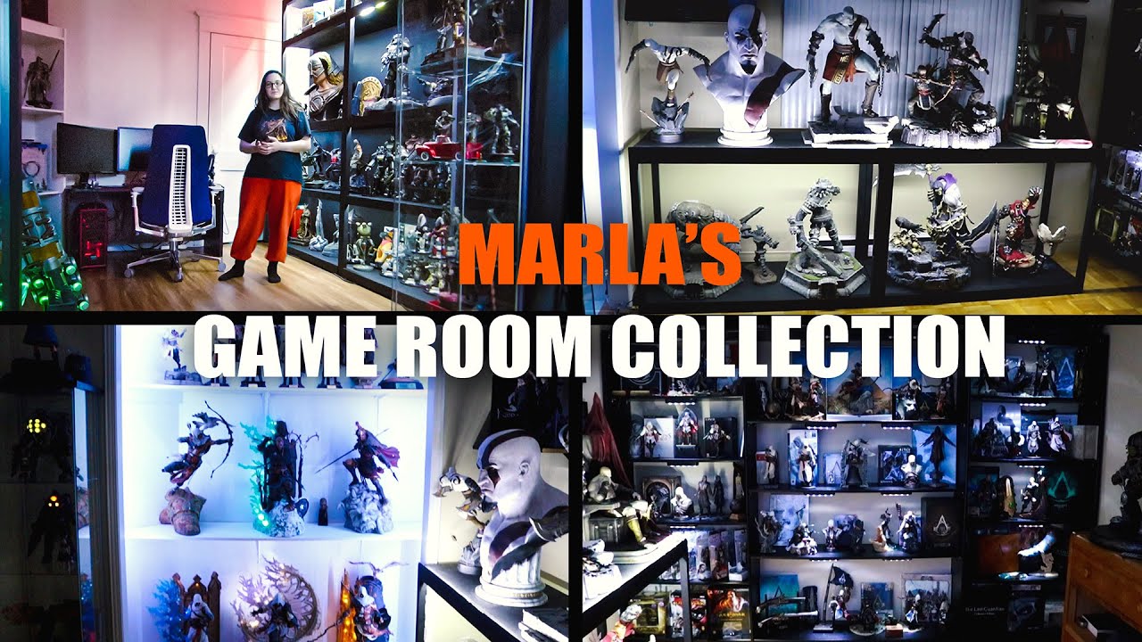 Marla's Game Room & Collection Tour 2022 - Dark Souls, Assassin's Creed, Fallout, Elder Scrolls