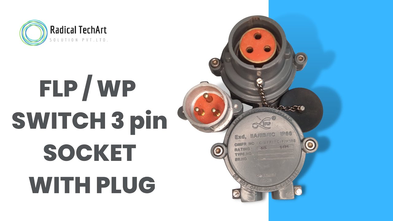 Flameproof switch 3-pin socket with plug: How to connect? #electrical RadicalTechArt I RadicalTalks