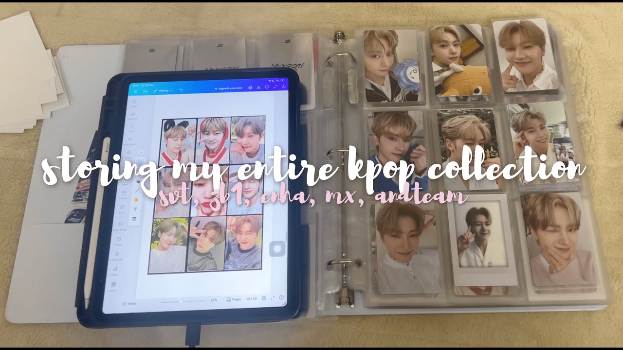 reorganzing my entire kpop collection  . ݁⋆ ꫂ᭪ ݁˖  zb1, seventeen, &team, monstax, enhypen
