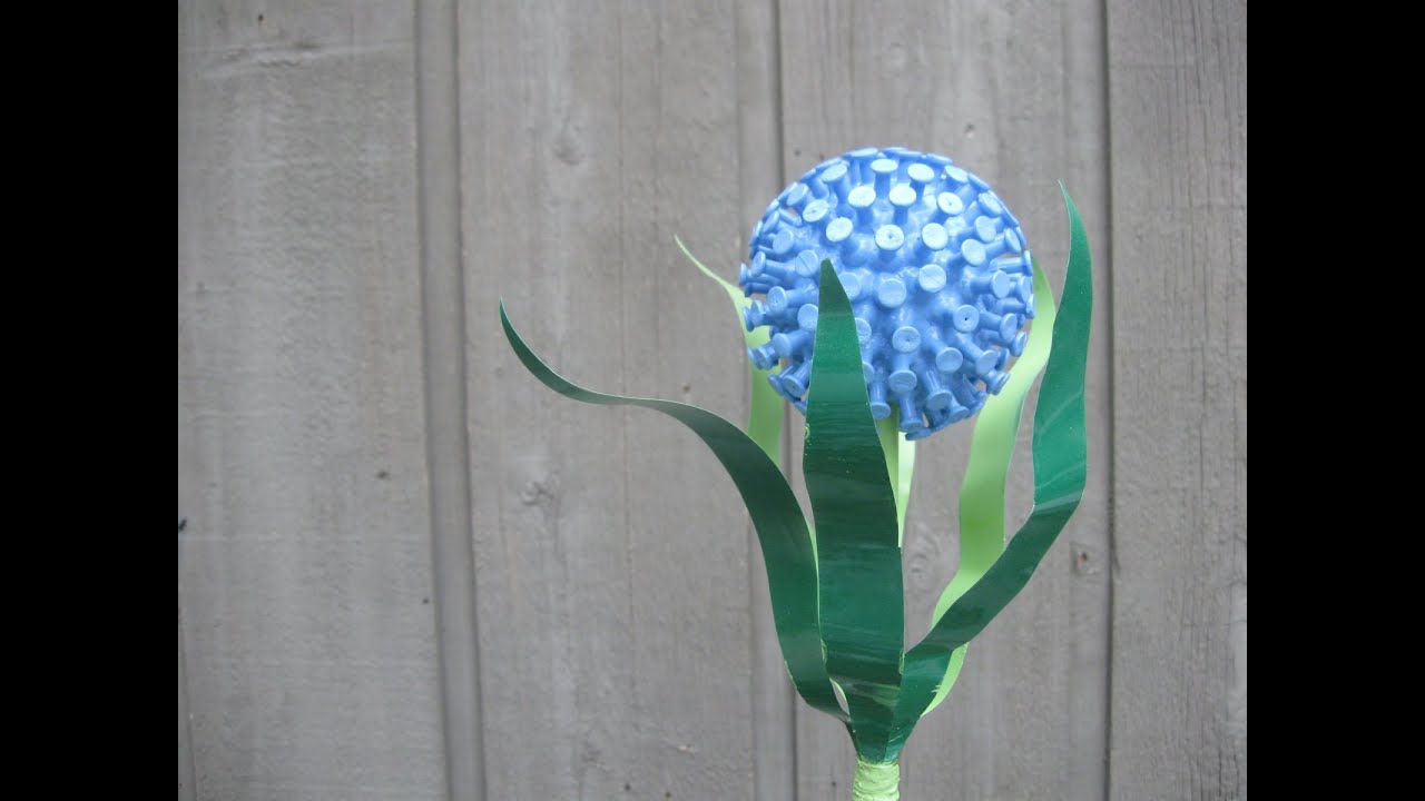 Recycled Flower Garden Art Flower Craft Tutorial