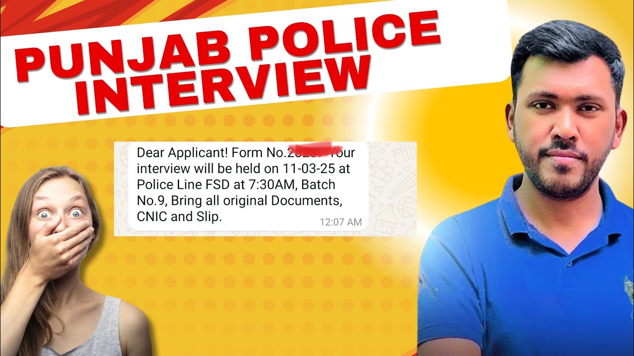 Punjab Police Interview 2025 💯😊 #sirwaqarwaheed