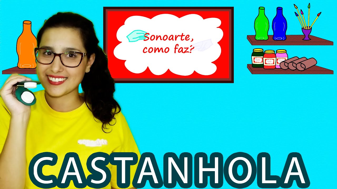Castanhola com material reciclável como fazer - Sonoarte, como faz?