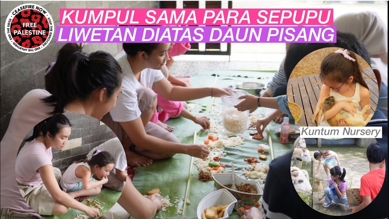 TRADISI TIAP PULKAM, MAKAN RAME-RAME DIATAS DAUN PISANG