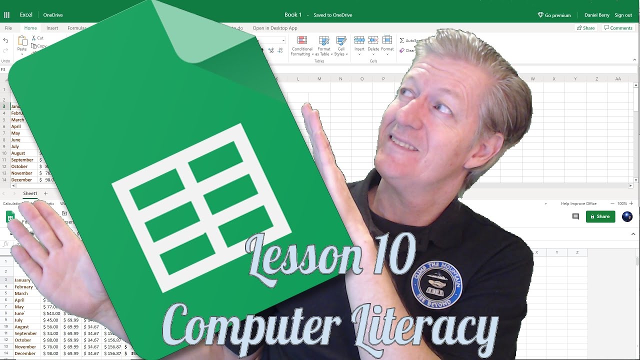 #tutorial Google Sheets -Excel Lesson 10 Computer Literacy