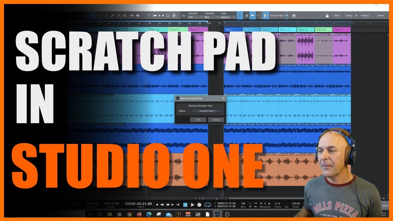 Using Scratch Pad In Studio One