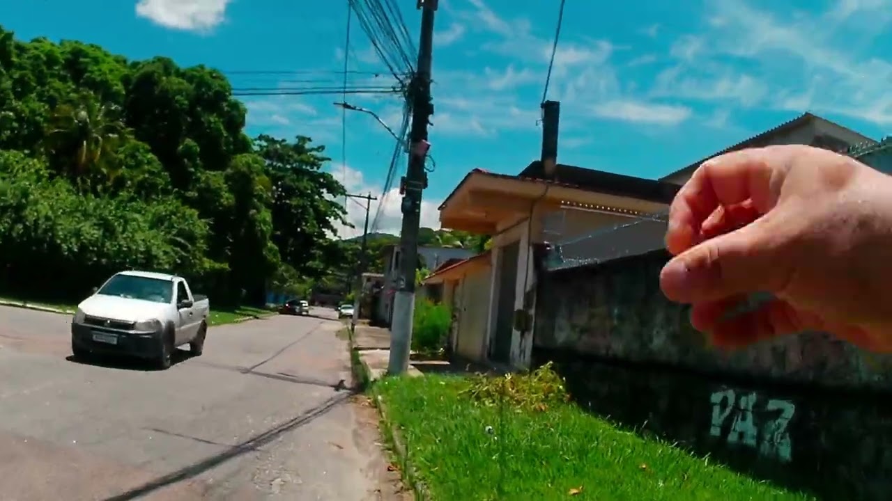 Bike vlog gravado no modo natural um efeito que tem na viran v9.