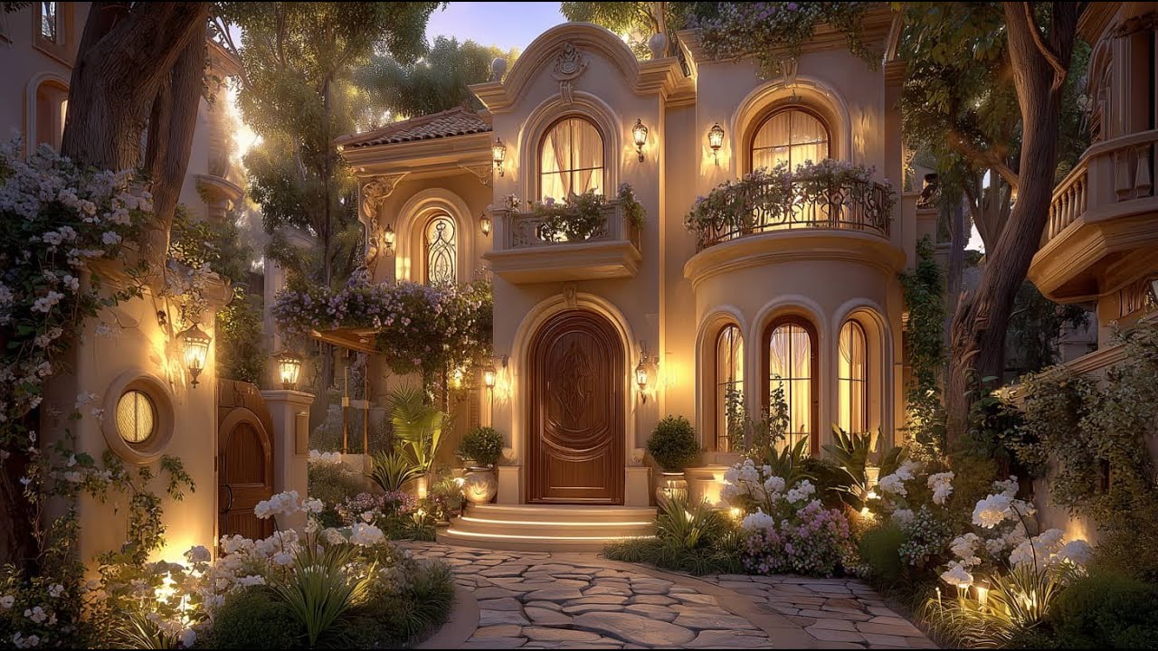 Inside a Beautiful Luxury Villa in a Golden Glow | Dreamy Home Tour