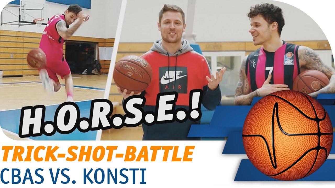 CBAS vs. Konstantin Klein | HORSE Trick-Shot-Battle | easyCredit Basketball Bundesliga