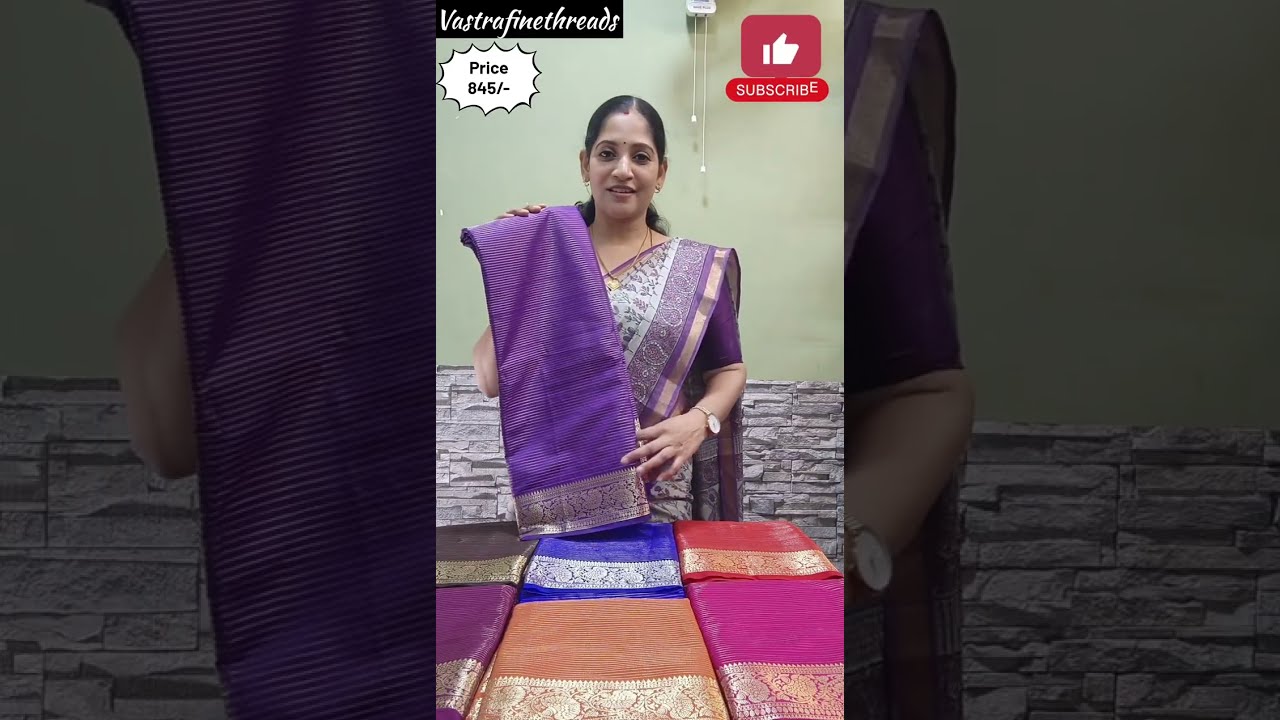 Viscose Vairaoosi Pattern with Rich Pallu 💫WA 8248218086 