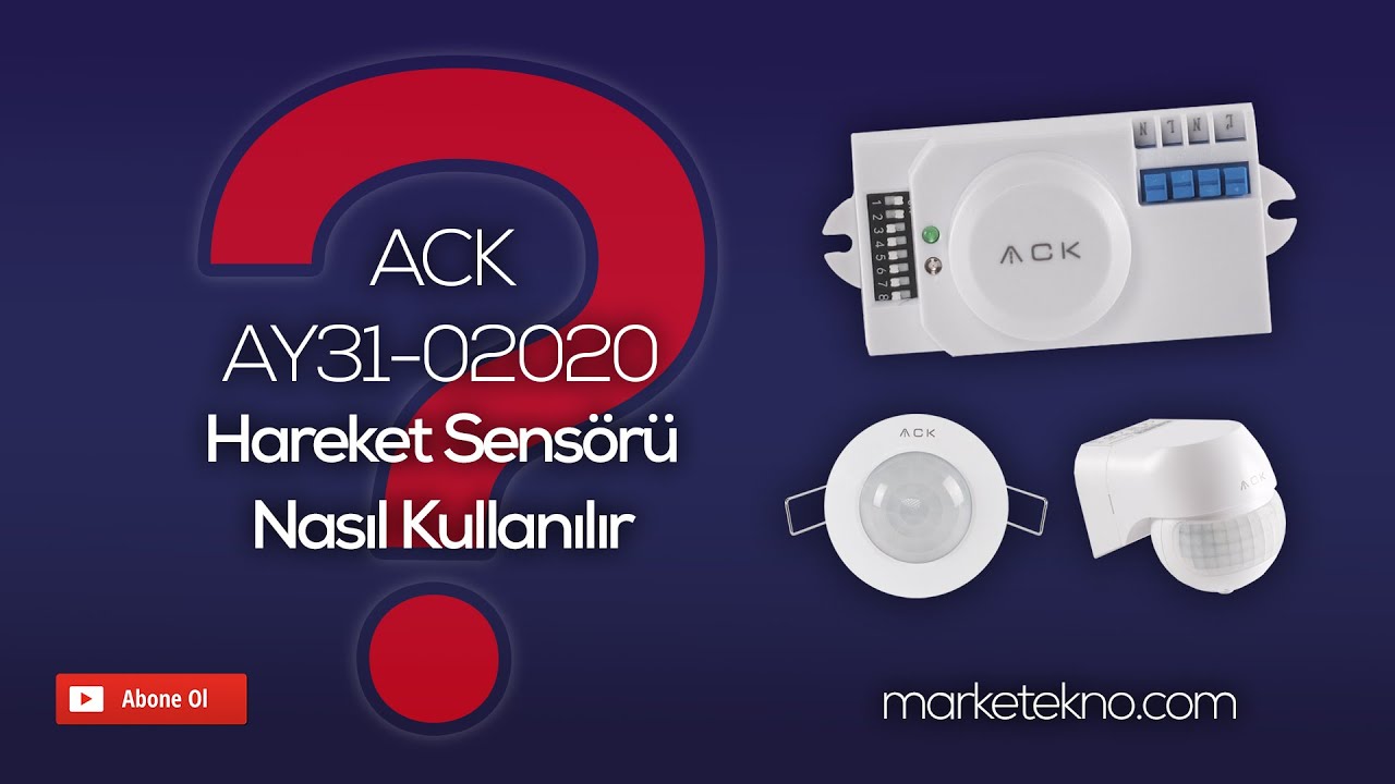 Nasıl Kullanılır? I Hareket Sens&ouml;r&uuml; Nasıl Kullanılır? I  ACK Mikrodalga Radar Sens&ouml;r