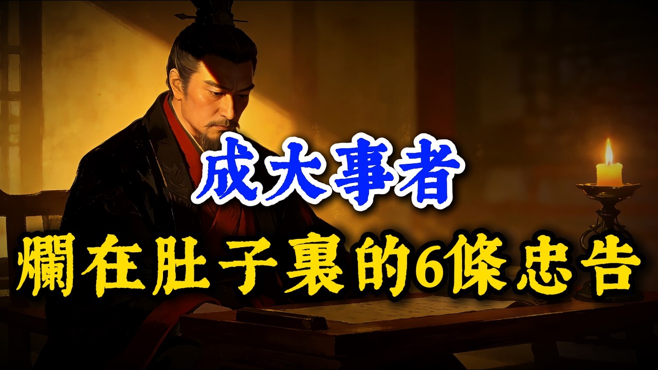 無論與誰相處，成大事者都爛在肚子裏的6條忠告。#萬象謀略#心理學#人生感悟#謀略#人生智慧#人際關係