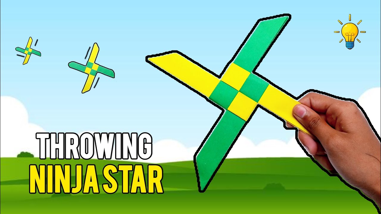 Throwing ninja Star⭐||easy ninja Star||easy crafts||the spirited crafts.