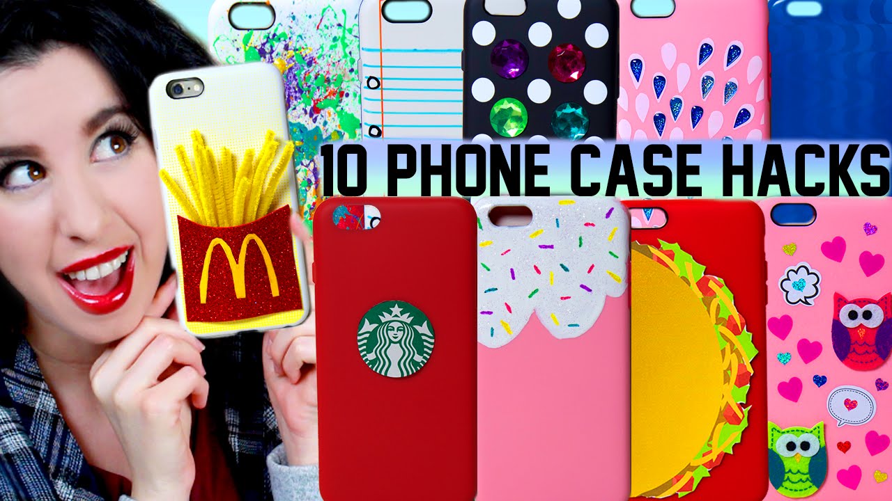 10 DIY Phone Case Life Hacks! | Clever Ways To Spice Up Your Plain iPhone Case!