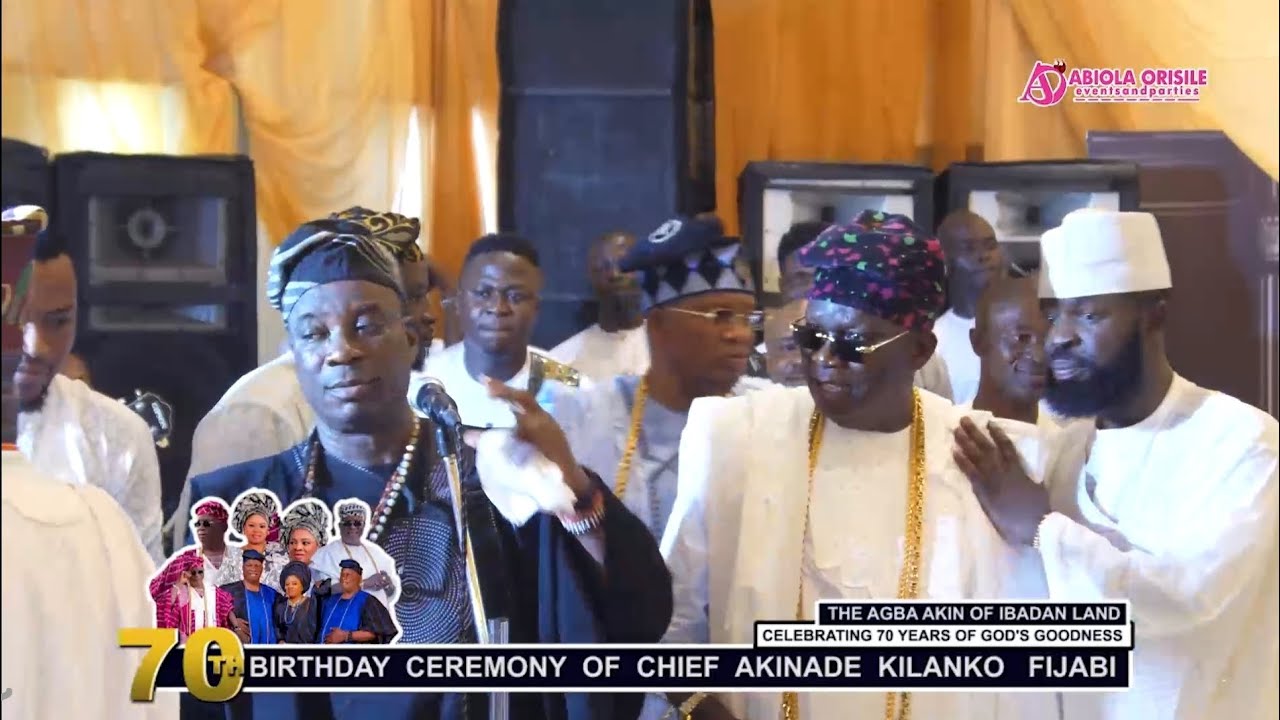 MOMENT K1 DE ULTIMATE SING SPECIAL SONG FOR HIS BESTFRIEND OLOYE AKIN FIJABI AT HIS 70TH BIRTHDAY.