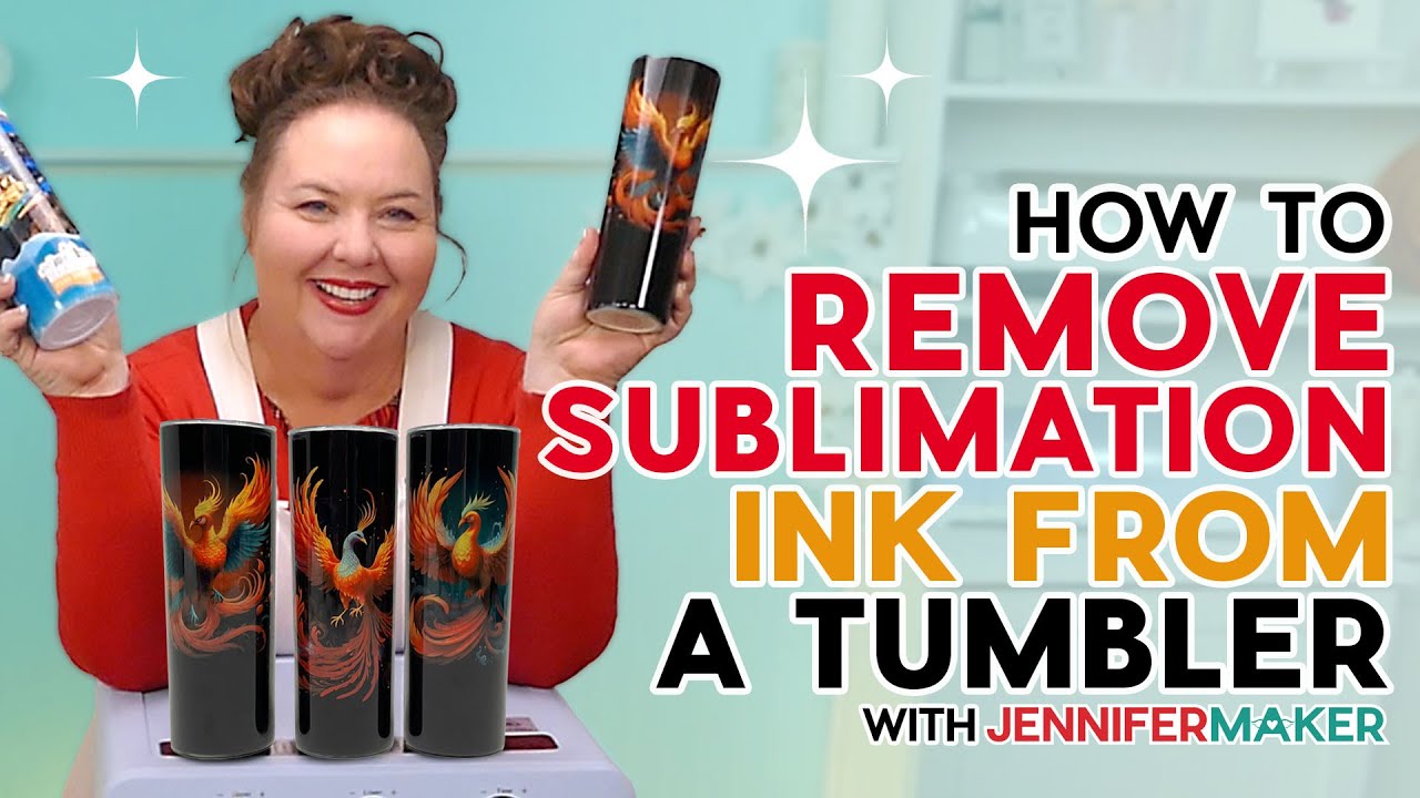 How To Remove Sublimation Ink From A Tumbler & Resublimate | Save Money!
