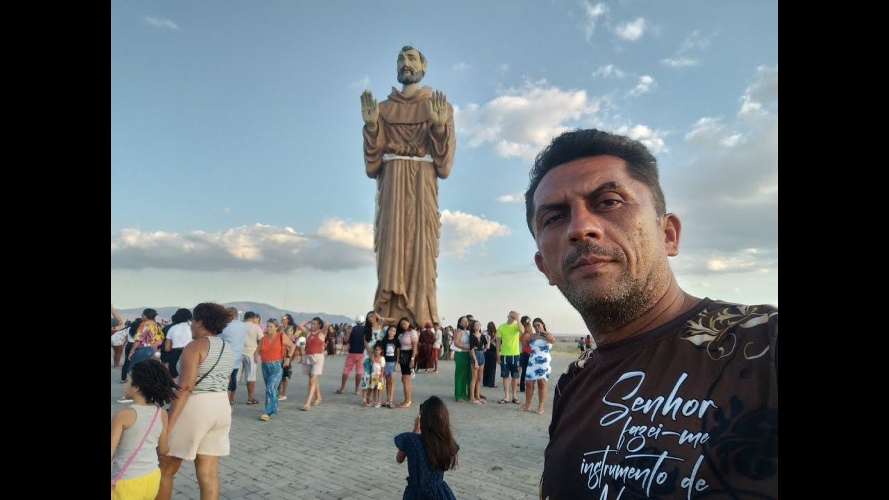 FOMOS ATÉ A ESTATUA DE SÃO FRANCISCO EM CANIDÉ CEARÁ