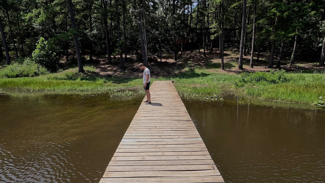 Fishing for Minnows with Minnow Trap from Dock