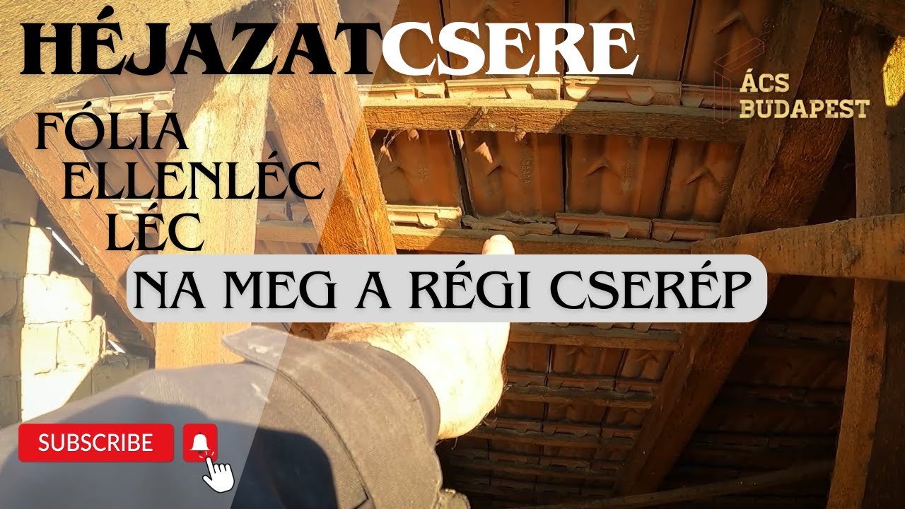 Héjazatcsere, vagy javítás?  - A cserép marad!