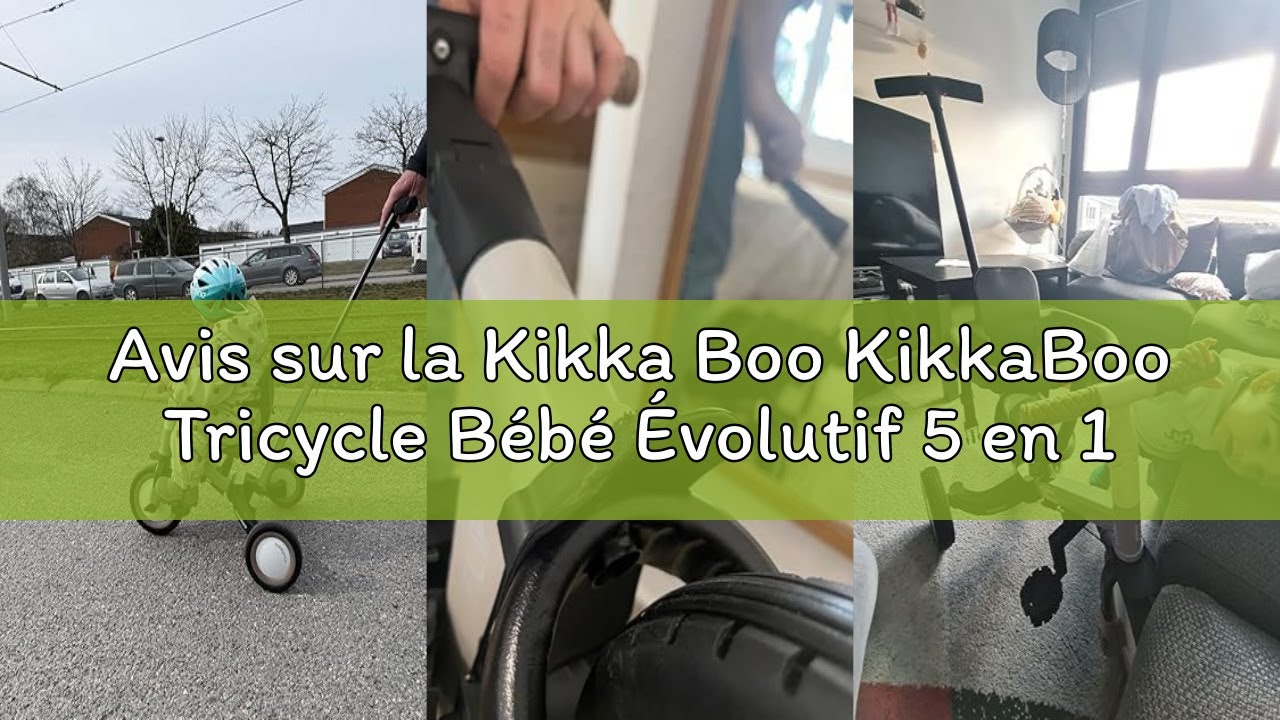 Avis sur la Kikka Boo KikkaBoo Tricycle Bébé Évolutif 5 en 1 Flip, Vélo Enfant 1 à 5 Ans Convertible