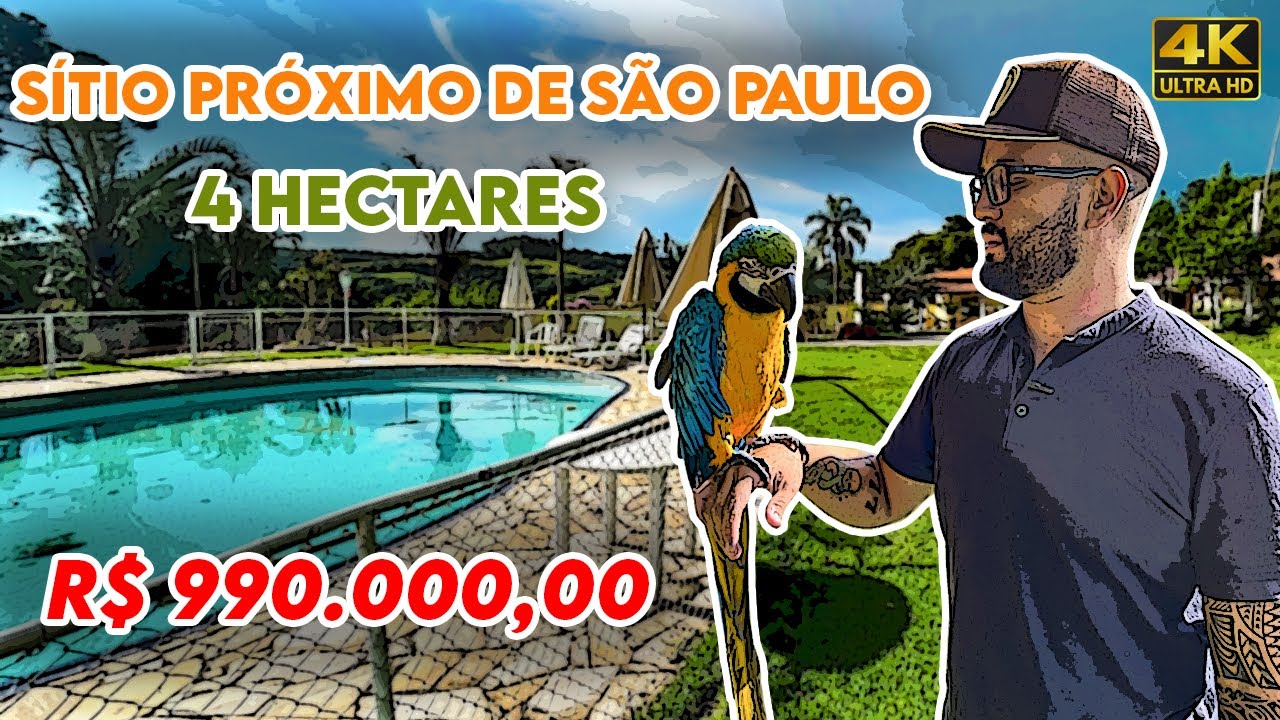 SÍTIO 4 Hectares, R$990mil   PROXIMO DE SÃO PAULO