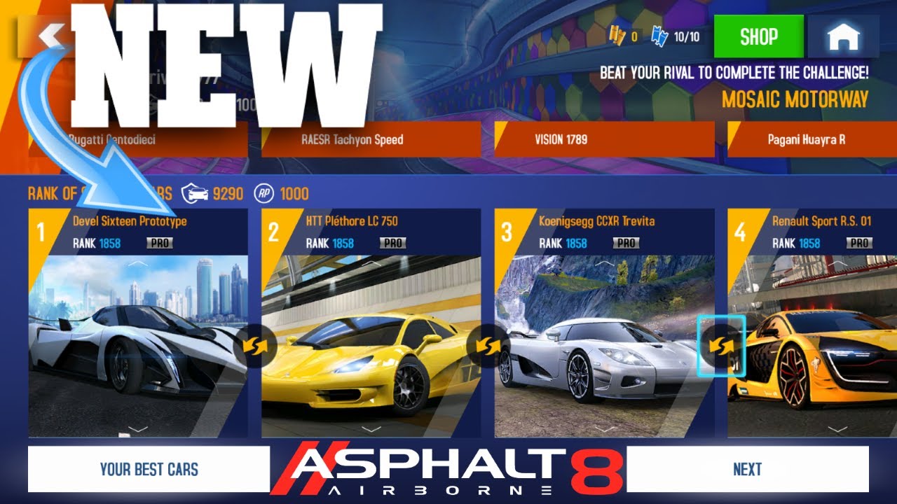 Gauntlet Challenge - ONLY 1858 Cars! - Asphalt 8 Airborne: Gauntlet Mode