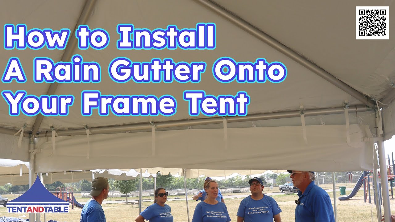 How to Install a 20' Vinyl Rain Gutter | Connect High Peak & West Coast Frame Tents