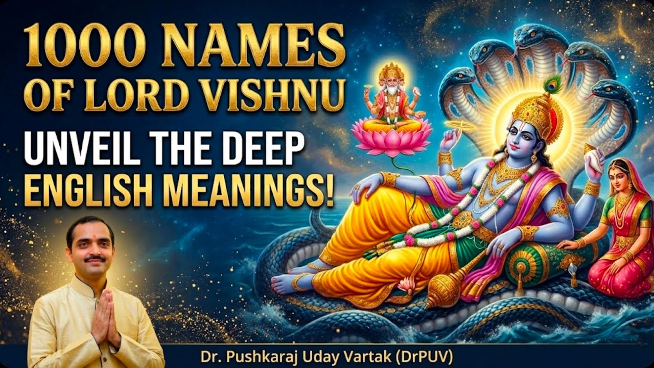 1000 Names of Lord Vishnu with English Meaning by Dr Pushkaraj Uday Vartak