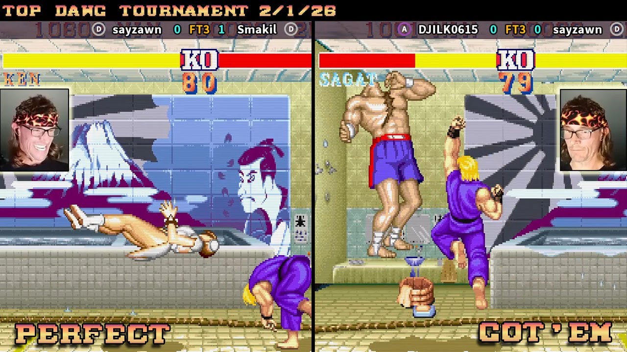 Street Fighter 2 Hyper FIghting - Top Dog Challenge - 2/1/26 - sayzawn vs Smakil | sayzawn vs DJILK
