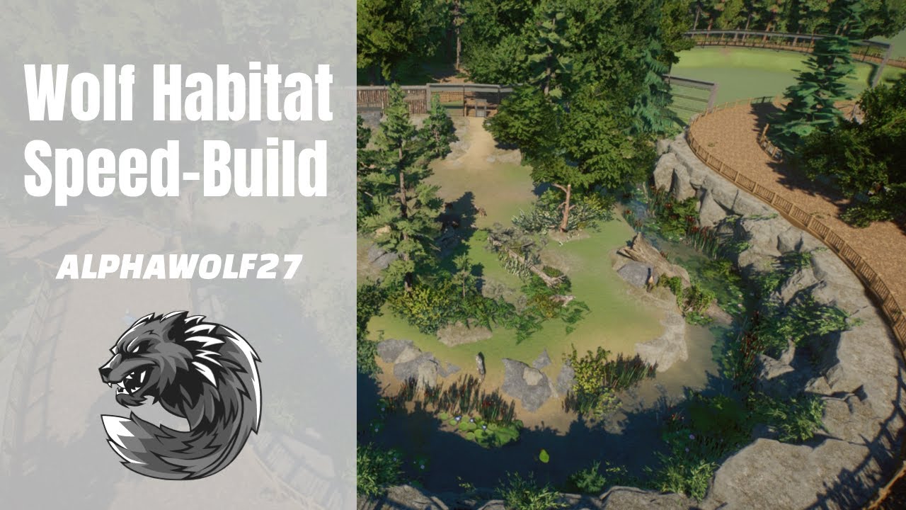 Timber Wolf Habitat Speedbuild | Northumberland National Park EP 6 | Planet Zoo