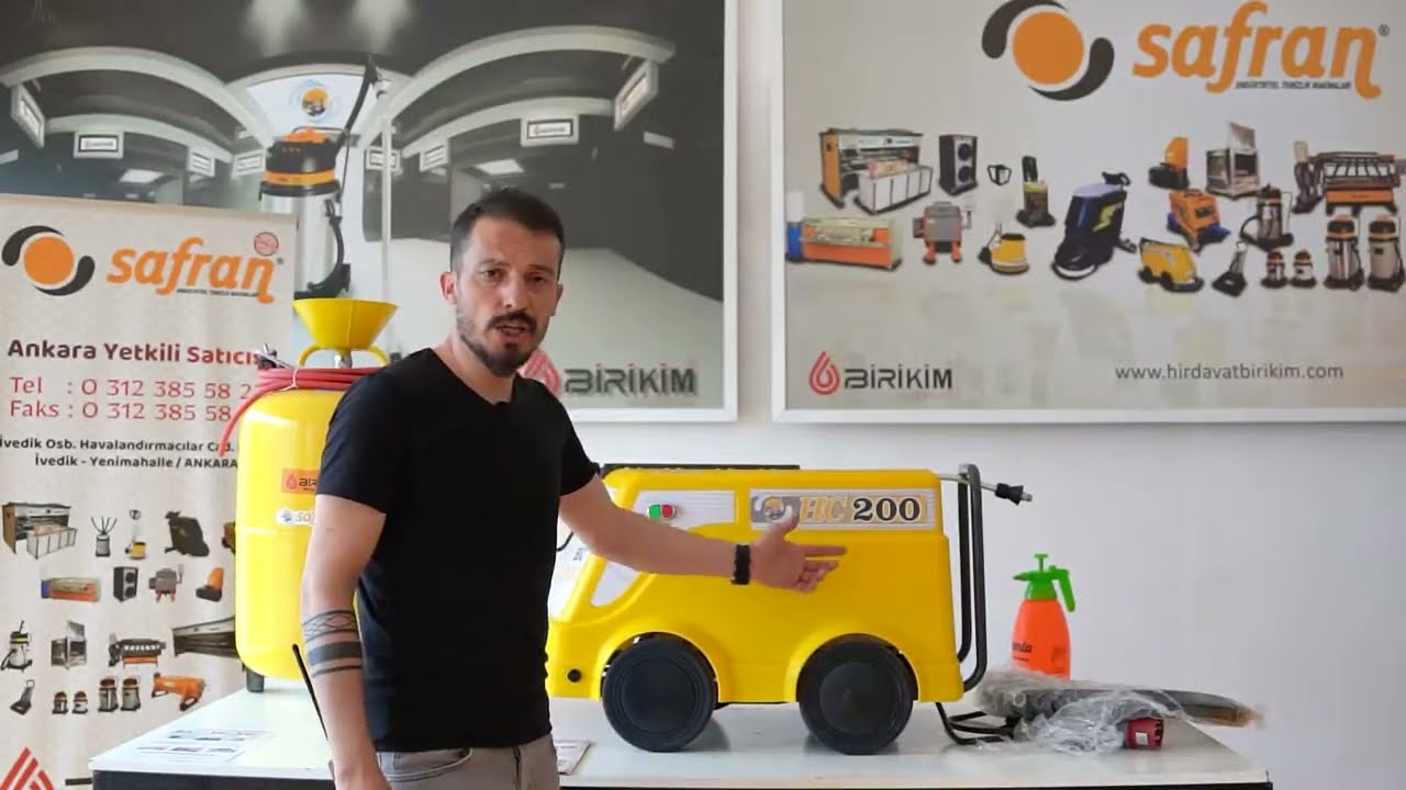 Safran 200 Bar Basınçlı Oto Yıkama Makinesi HC200 Ve Köpük Tankı K900