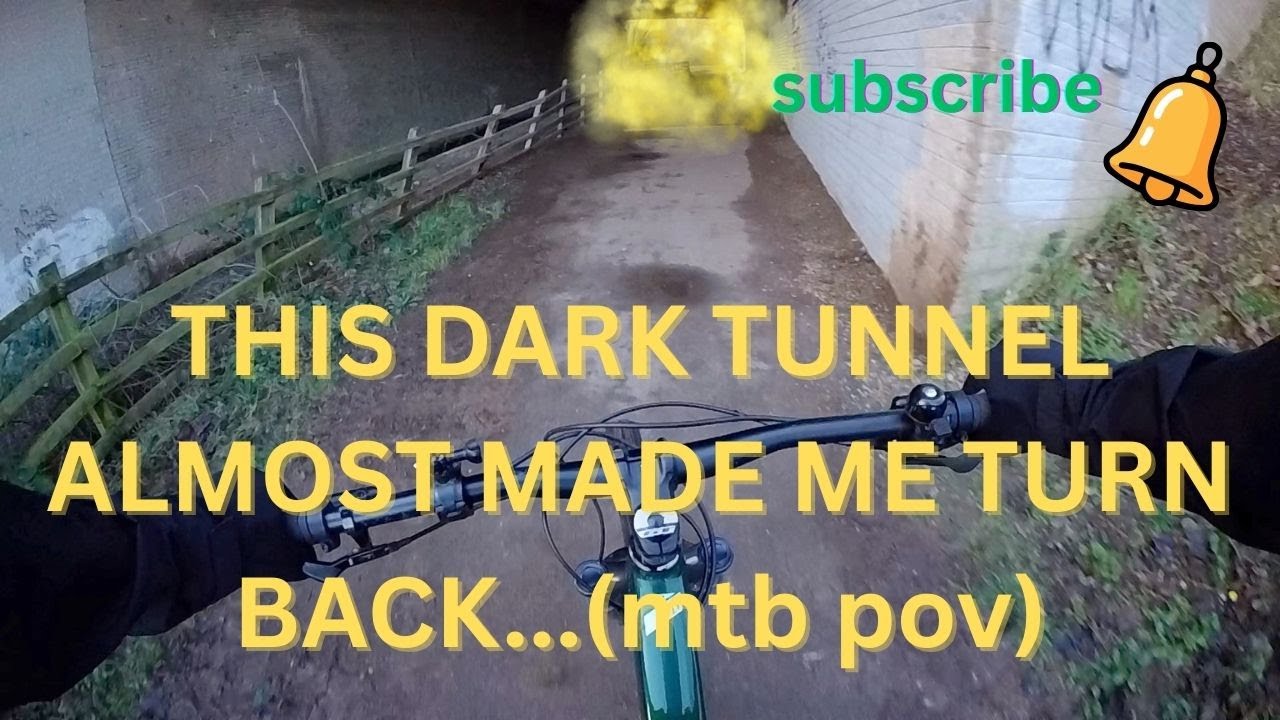 THIS DARK TUNNEL ALMOST MADE ME TURN BACK... #mtb  #dark #viralvideo