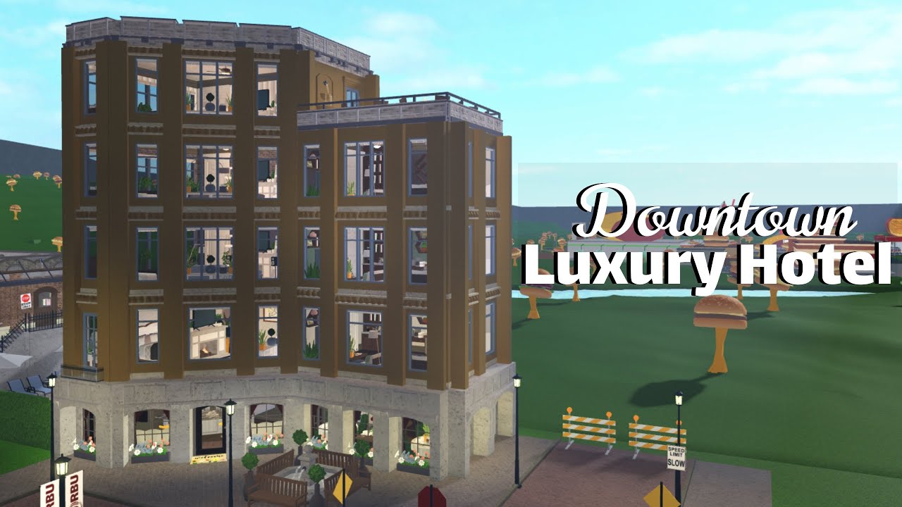 Building a LUXURY HOTEL in Bloxburg! | Roblox Bloxburg Speedbuild