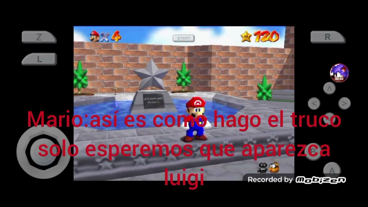 Súper Mario 64:Mario y SM64 libera a luigi
