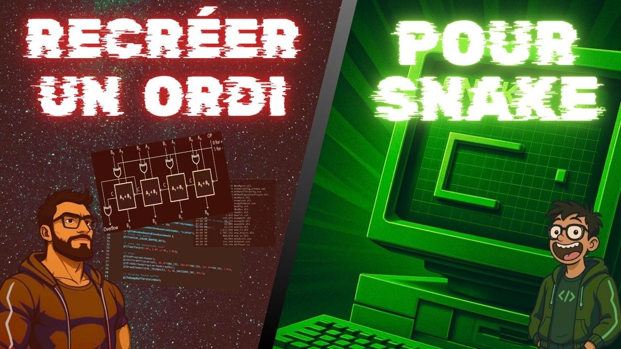 SNAKE mais J'AI CODÉ L'ORDI !!!