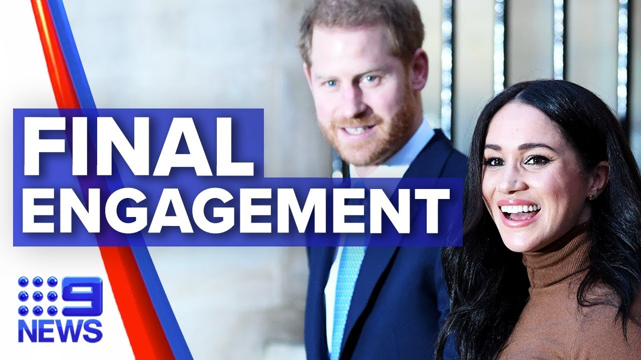 Former palace insider discusses Harry and Meghan&rsquo;s final royal engagement | Nine News Australia