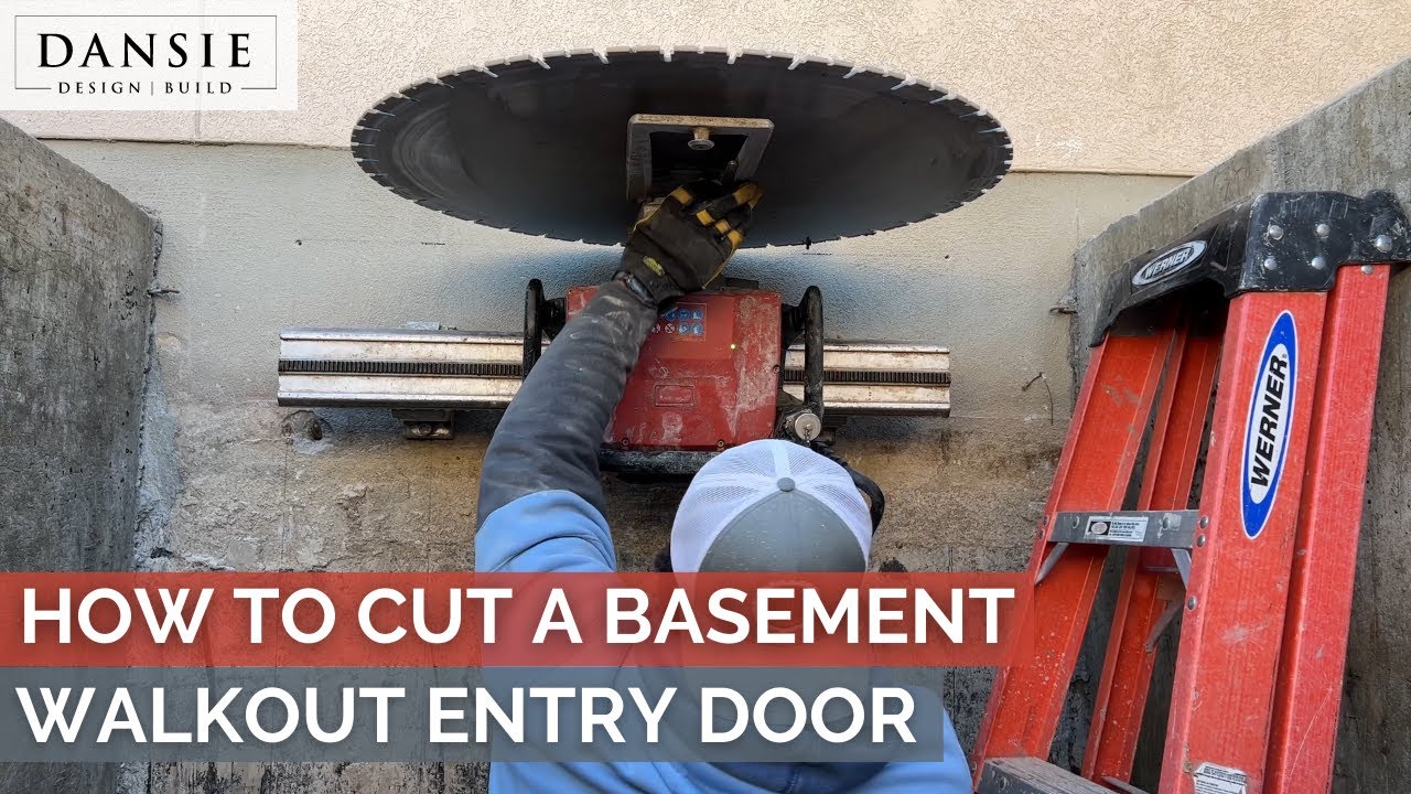 How to Cut a Foundation for a Basement Walkout Entry