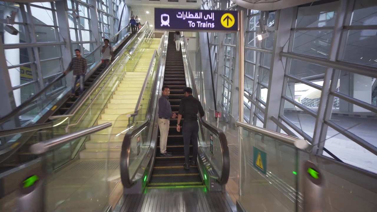 United Arab Emirates, Dubai, metro ride from GGICO to Deira City Centre