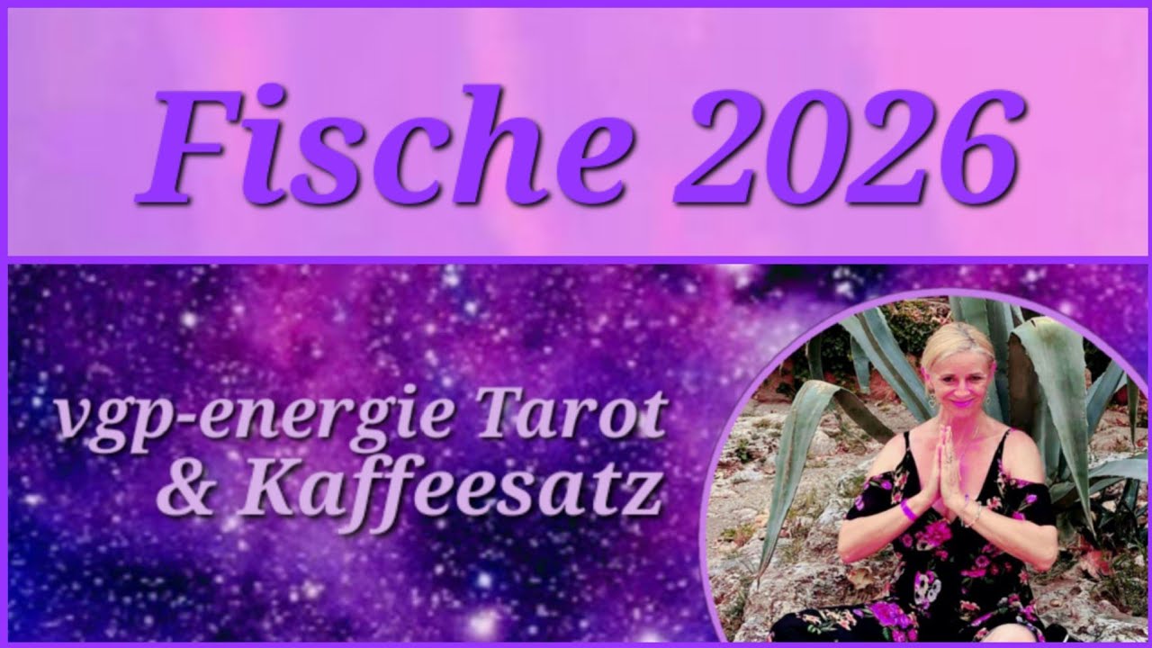 Fische ♓️  2026 Jahresenergie🔮Blick in jeden Monat 🧚‍♀️vgp-energie Tarot Skat Lenormand ☕️Kaffeesatz