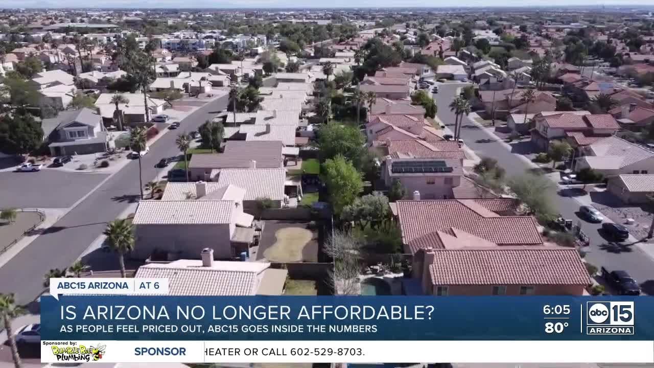 Is Arizona no longer affordable?