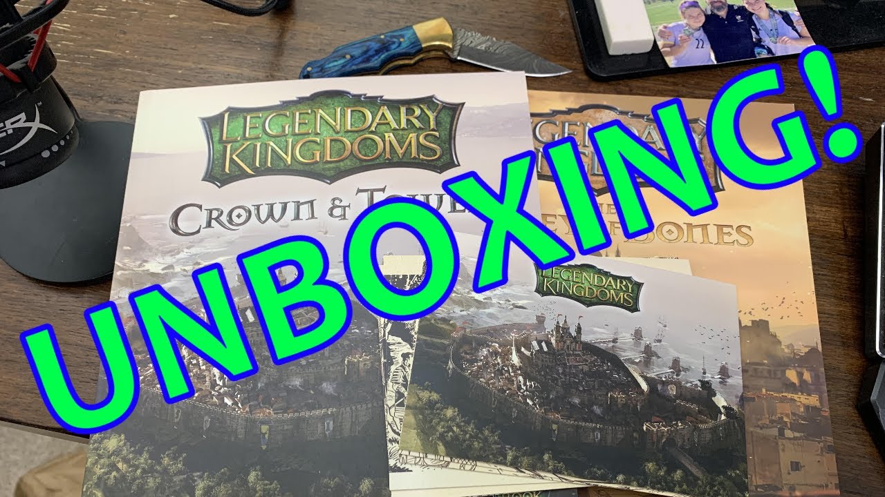 Crown & Tower UNBOXING - It's Here!!!  Legendary Kingdoms Gamebook 2 in the FLESH!
