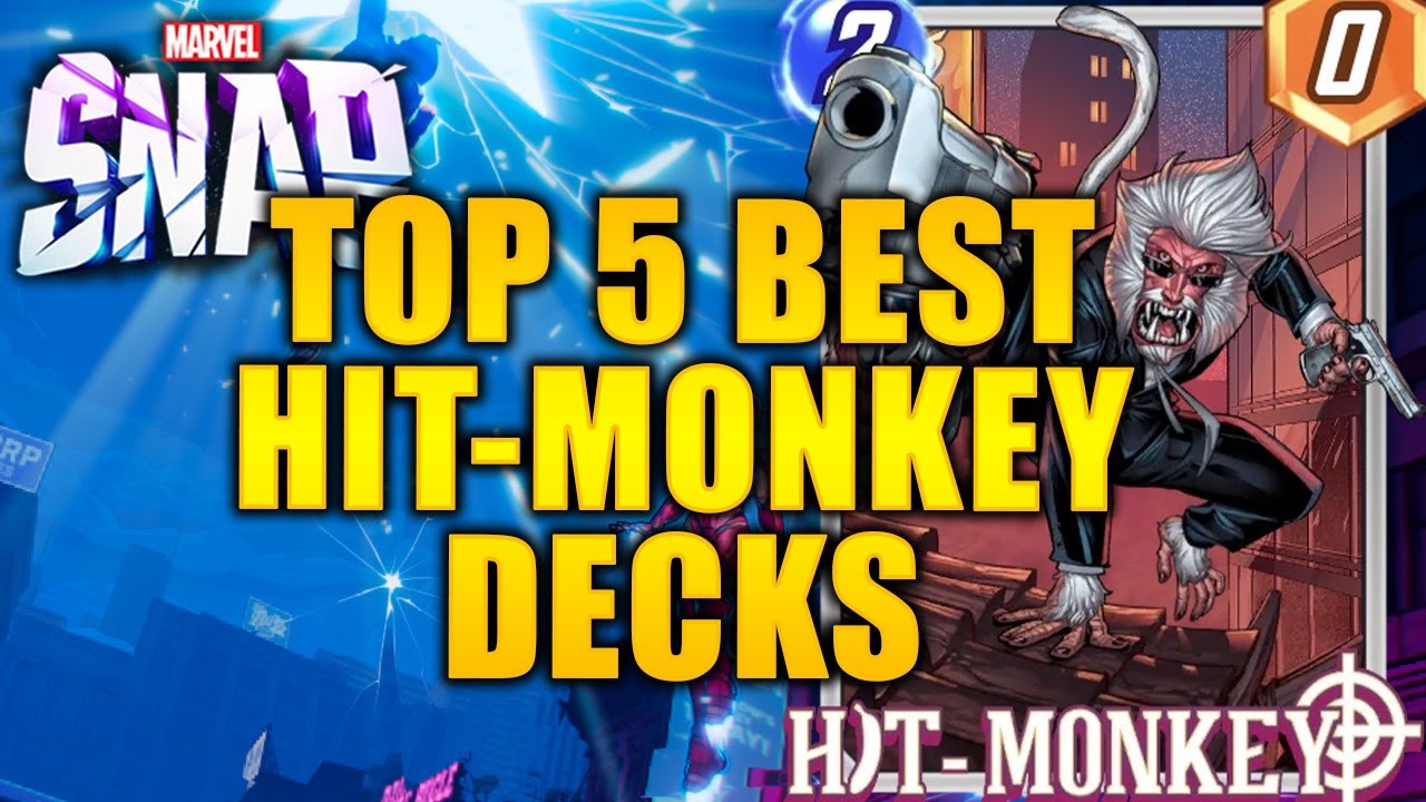 TOP 5 BEST HIT-MONKEY DECKS - CRUSH THE META - MARVEL Snap