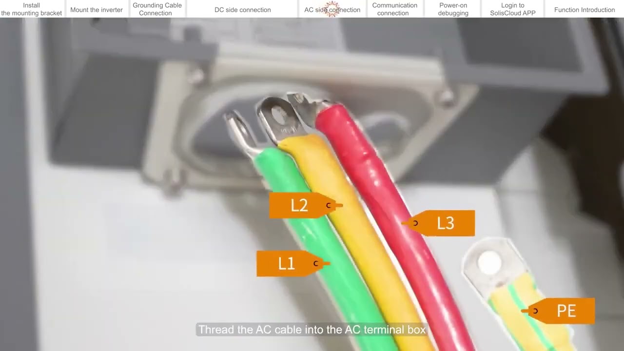 Solis S6-GU(300-350)K-EHV Installation Video