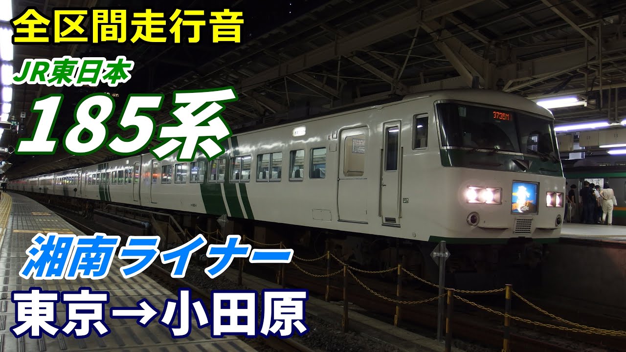 【全区間走行音】185系〈湘南ライナー〉東京→小田原 (2019.8)